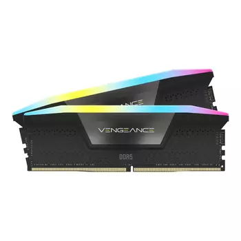 Оперативная память Corsair Vengeance RGB, 32 Гб DDR5 (2x16 Гб), 5600 МГц, CL40, CMH32GX5M2B5600C40K, Черный