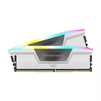 Оперативная память CORSAIR Vengeance RGB, 64 Гб DDR5 (2x32 Гб), 5200 МГц, CL40, CMH64GX5M2B5200C40W, белый