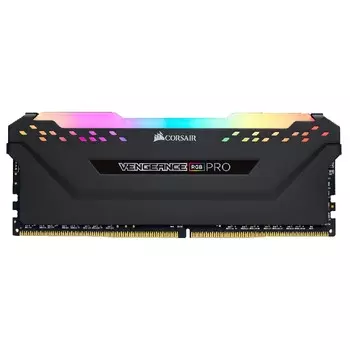 Оперативная память Corsair Vengeance RGB Pro, 8 Гб DDR4 (1x8), 3000 МГц, CL16, CMW8GX4M1D3000C16, черный
