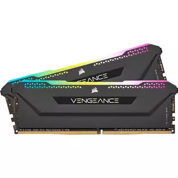 Оперативная память Corsair Vengeance RGB Pro SL, 32 Гб DDR4 (2х16 ГБ), 3600 МГц, CL18, CMH32GX4M2D3600C18, черный