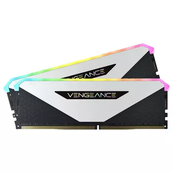 Оперативная память Corsair Vengeance RGB RT, 32 Гб DDR4 (2x16 Гб), 3200 МГц, CL16, CMN32GX4M2Z3200C16W, белый