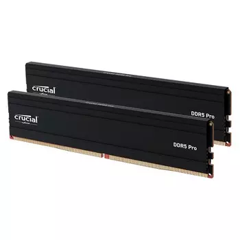 Оперативная память Crucial Pro DDR5, 64 Гб (2 х 32Гб), 5600 МГц, CP2K32G56C46U5, черный