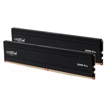 Оперативная память Crucial Pro DDR5, 96 Гб (2 х 48Гб), 5600 МГц, CP2K48G56C46U5, черный