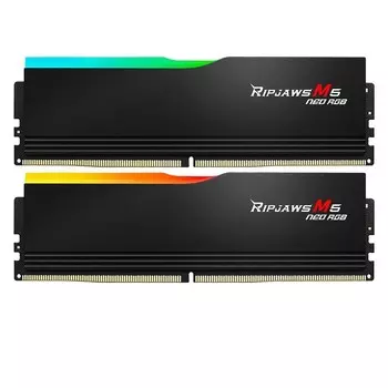 Оперативная память G.SKILL Ripjaws M5 Neo RGB, 32 Гб (2 х 16Гб), DDR5, 6000 МГц, F5-6000J3648D16GX2-RM5NRK, черный