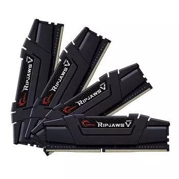 Оперативная память G.SKILL Ripjaws V, 64 Гб (4 х 16 Гб), DDR4, 3600 МГц, F4-3600C18Q-64GVK, черный