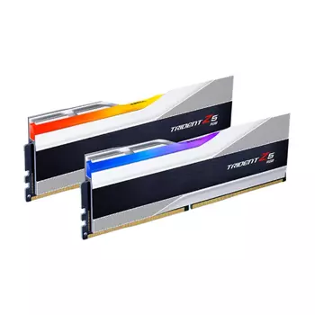 Оперативная память G.SKILL Trident Z5 RGB, 32 Гб DDR5 (2x16 Гб), 5600 МГц, CL36, F5-5600J3636C16GX2-TZ5RS, серебристый