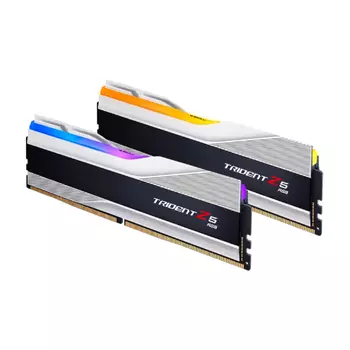 Оперативная память G.SKILL Trident Z5 RGB, 32 Гб DDR5 (2x16 Гб), 6000 МГц, CL36, F5-6000J3636F16GX2-TZ5RS, серебристый