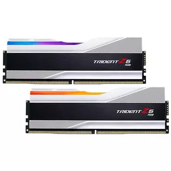 Оперативная память G.SKILL Trident Z5 RGB, 32 Гб DDR5 (2x16 Гб), 6000 МГц, CL32, F5-6000J3238F16GX2-TZ5RS, серебристый