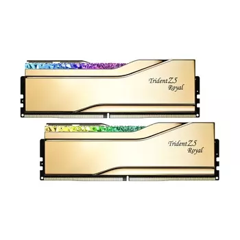 Оперативная память G.Skill Trident Z5 Royal, 48 Гб (2х24), DDR5, 7200 МГц, CL36, F5-7200J3646F24GX2-TR5G, золотой