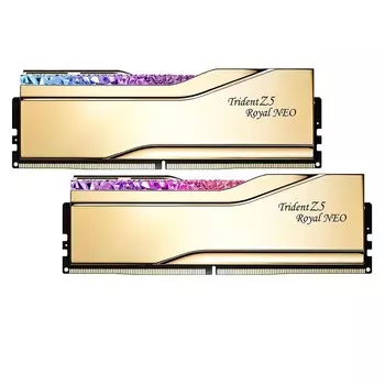 Оперативная память G.Skill Trident Z5 Royal Neo, 32 Гб (2х16Гб), DDR5, 6000 МГц, F5-6000J2636G16GX2-TR5NG, золотой