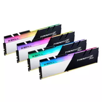 Оперативная память G.SKILL Trident Z Neo, 64 Гб DDR4 (4x16 Гб), 3200 МГц, F4-3200C16Q-64GTZN, черный/серебристый
