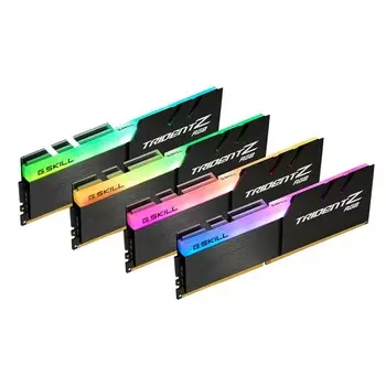 Оперативная память G.SKILL Trident Z RGB, 32 Гб DDR4 (4x8 Гб), 3200 МГц, CL16, F4-3200C16Q-32GTZRX, черный