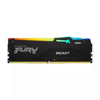 Оперативная память Kingston Fury Beast RGB, 32 Гб DDR5 (1x32 Гб), 5600 МГц, CL40, KF556C40BBA-32, черный