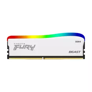 Оперативная память Kingston Fury Beast RGB Special Edition, 16 Гб DDR4 (1x16 Гб), 3200 МГц, CL16, KF432C16BWA/16, белый