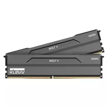 Оперативная память KLEVV Bolt V, 32 Гб (2 х 16 Гб), DDR5, 7200 МГц, KD5AGUA80-72B340H, черный