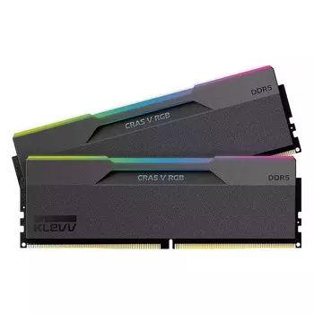 Оперативная память KLEVV Cras V RGB, 64 Гб (2 х 32 Гб), DDR5, 6400 МГц, KD5BGUA80-64A320G, черный