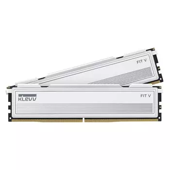 Оперативная память KLEVV Fit V, 32 Гб (2 х 16 Гб), DDR5, 6400 МГц, KD5AGU880-64A340F, белый