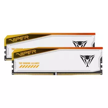 Оперативная память Patriot Viper Elite 5 TUF Gaming Alliance 48 Гб (2 x 24 Гб), DDR5, 6600 МГц, PVER548G66C34KT, белый