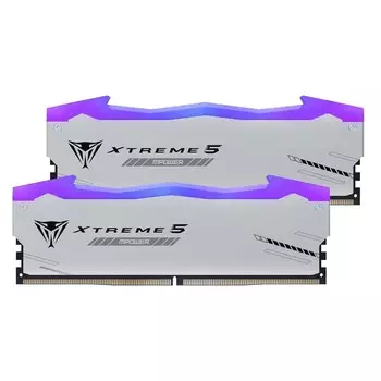 Оперативная память Patriot Viper Xtreme 5 MPower RGB 48 Гб (2 х 24 Гб), DDR5, 6000 МГц, PVXR548G60C30KM, серебристый