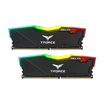 Оперативная память Team Group T-Force Delta RGB 64 Гб (2х32), DIMM DDR4, 3200 МГц, TF3D464G3200HC16CDC01