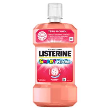 Ополаскиватель для полости рта для детей, 500 мл Listerine Smart rinse berry