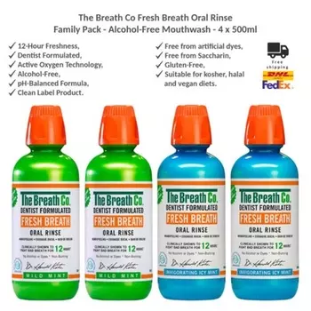 Ополаскиватель для полости рта Fresh Breath без спирта The Breath Co