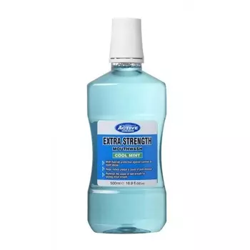 Ополаскиватель для рта Active Extra Strength Mouthwash Enjuague Bucal Beauty Formulas, Cool Mint