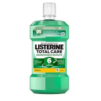 Ополаскиватель для рта Total Care Gum Protection 600 мл — формула 6 в 1 для здоровья десен, Listerine