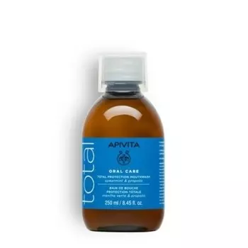 Ополаскиватель для рта Total Protection с мятой и прополисом 250 мл, Apivita