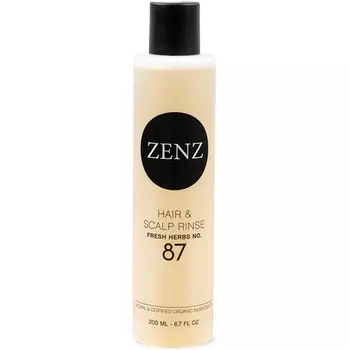 Ополаскиватель для волос и кожи головы № 87. Чистый и свежий аромат трав, сидра из экстрактов растений и фруктов. Удаляет шлаки и известковый налет. Для всех типов волос., Zenz