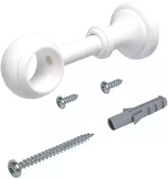 Опора Liedeco "Thuringia", (1 шт.), для карнизов 28 мм Длина: 12,5 см, белый