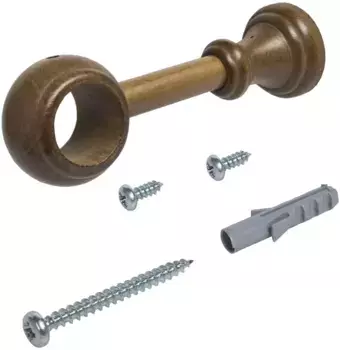 Опора Liedeco "Thuringia", (1 шт.), для карнизов 28 мм Длина: 12,5 см, цвет eichefarben/rustikal