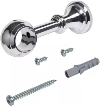 Опора Liedeco "Thuringia", (1 шт.), для карнизов 28 мм Длина: 12,5 см, цвет chromfarben