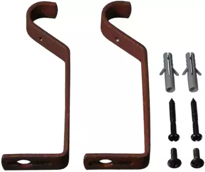 Опоры Liedeco, (комплект, 2 шт.), для карнизов 20 мм Длина: 13,2 см, цвет rostbraun