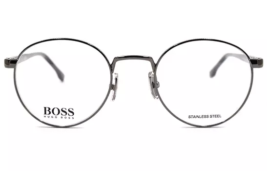 Оправа для очков мужская, темно-серая HUGO BOSS, Dark Gunmetal