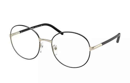 Оправа для женских очков Prada в круглой оправе, черный