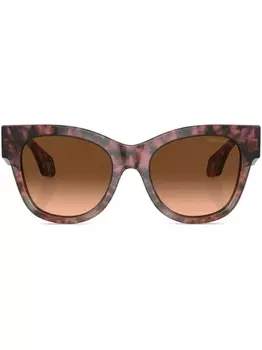 Оправа «кошачий глаз» с градиентными линзами Солнцезащитные очки Giorgio Armani, коричневые