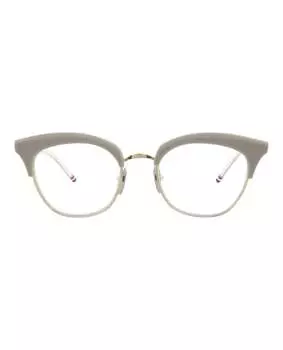 Оправы для очков Cat Eye-Frame из ацетата Thom Browne, цвет grey-white back - silver