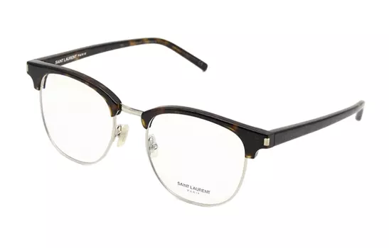 Оправы для очков унисекс черепахового цвета SAINT LAURENT, Tortoiseshell
