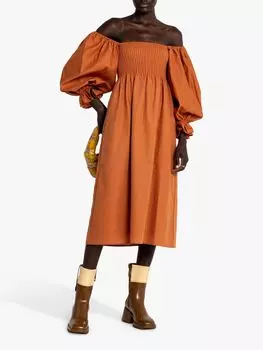 opt Платье-миди Athena, Ржавый