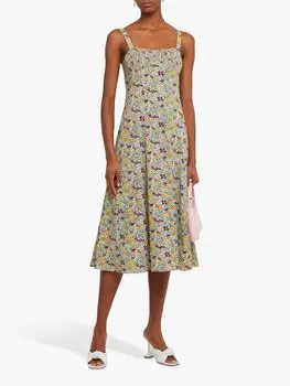 opt Платье-миди Brea, Зеленый/Мульти