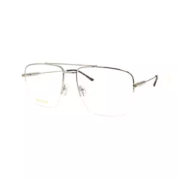 Оправа оптическая Gucci Unisex Aviator Frame, серебряный