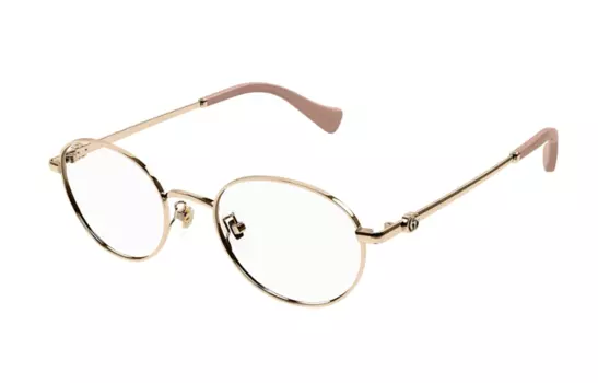 Оправа Gucci Unisex с диоптриями, бежевый / золотой