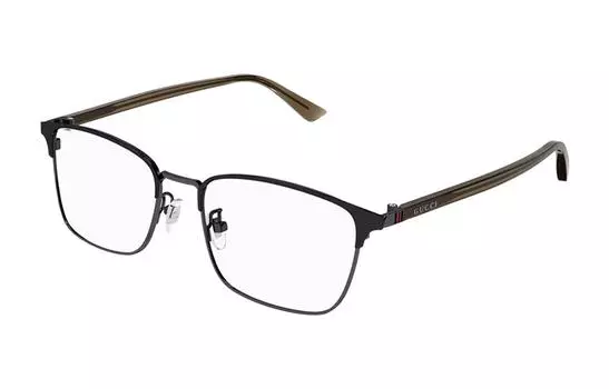 Оправа Gucci Unisex оптическая, черный / серебряный