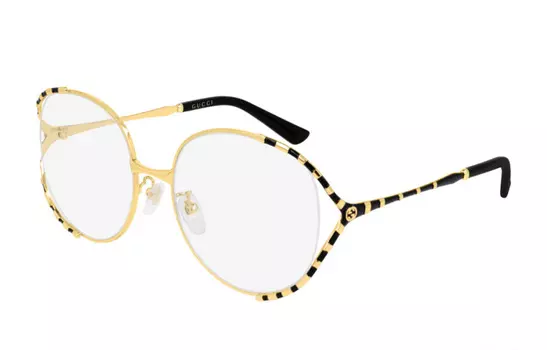 Очки Gucci Unisex, золотой / черный