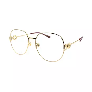 Оправа оптическая Gucci Unisex круглая, золотой