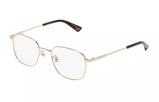 Очки Gucci Unisex в овальной форме, золотой