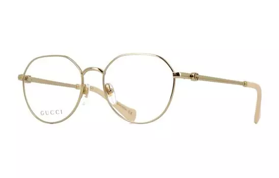 Оправа оптическая Gucci Unisex, золотой / бежевый