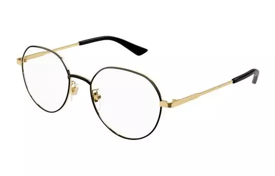 Оправа оптическая Gucci Unisex овальная, золотой / черный