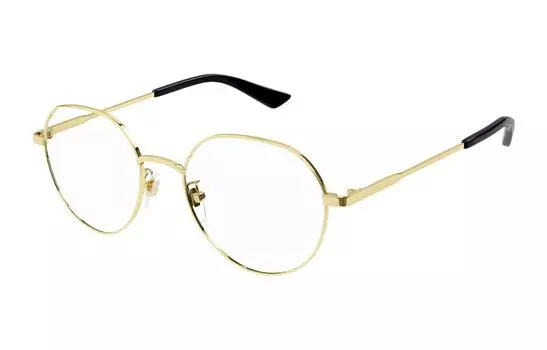 Оправа Gucci Unisex овальная, золотой / черный